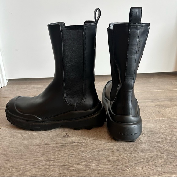 Brand New Black Leather Ankle Boots - Picture 4 of 5